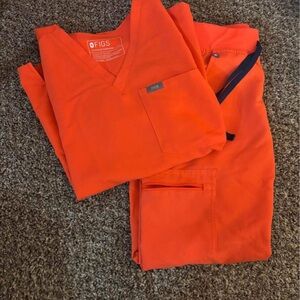 Figs Vibrant Orange Medical Scrubs